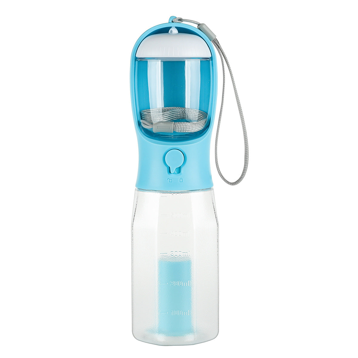 Portable Dog Water Bottle Food Feeder Drinker Poop Dispenser 3 in 1 Leak-Proof Multifunctional Dog Water Bottle 